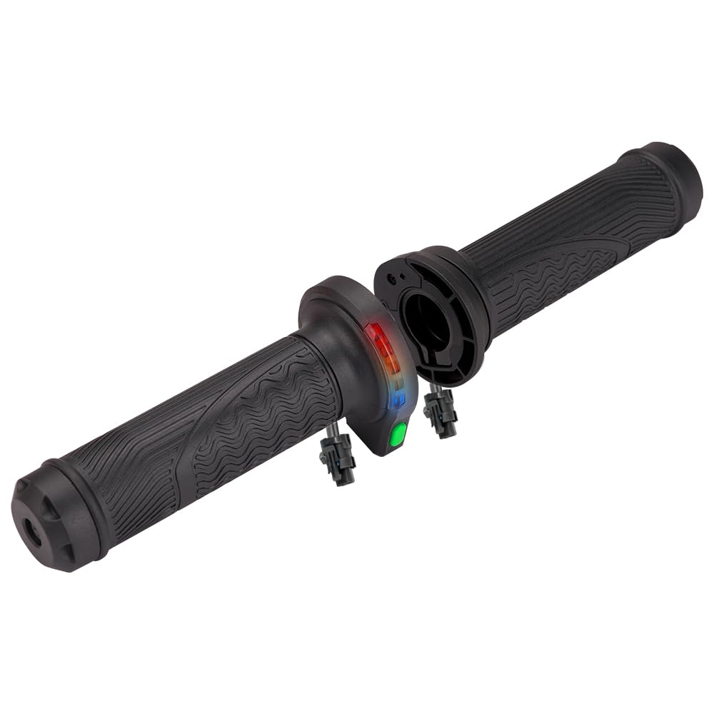Motorrad-Heizgriffe 45W Hochleistung Wasserdichtes Lenker-Heizkit, Universell für 22mm Lenker, Längenverstellbar 115–130mm Zubehör (Schwarz)