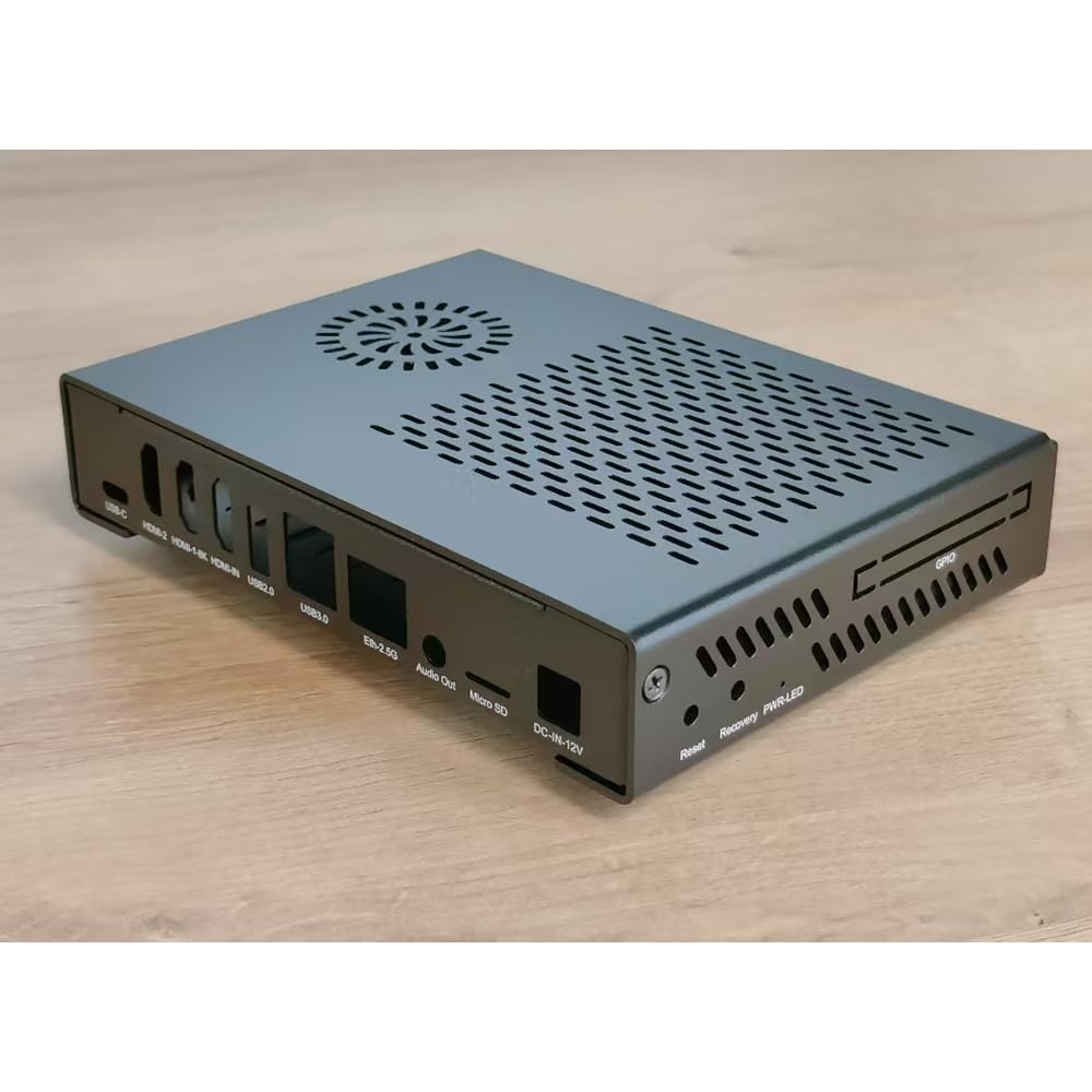 FriendlyELEC CM3588 Kit NAS Boîtier en métal avec matériau en aluminium sur mesure (uniquement boîtier métallique)