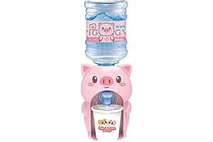 LUOZZY Lovely Mini Water Dispenser for Kids Fun Water Toy -- (Pink)