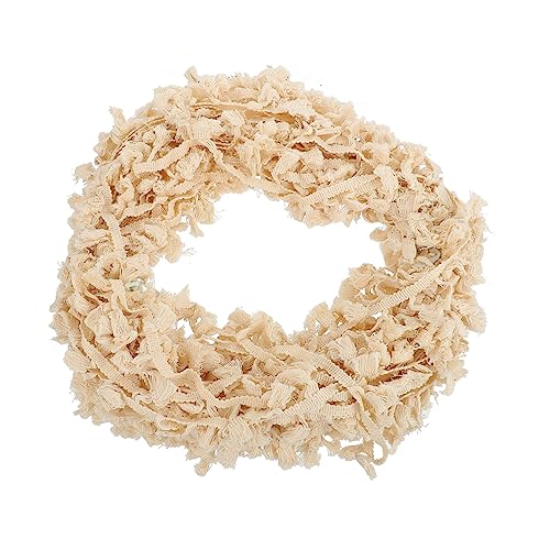 PACKOVE Cinta de Flecos de Beige Yardas para Decoración de Cortinas y Manualidades DIY Ribete Suave para Ropa