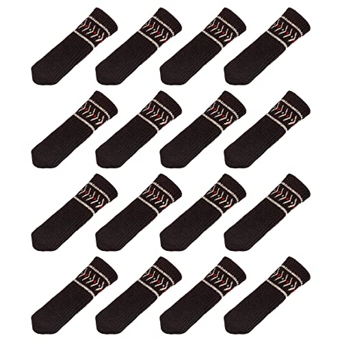 Calcetines para patas de silla uxcell para un comedor silencioso, protectores de suelo de punto 2