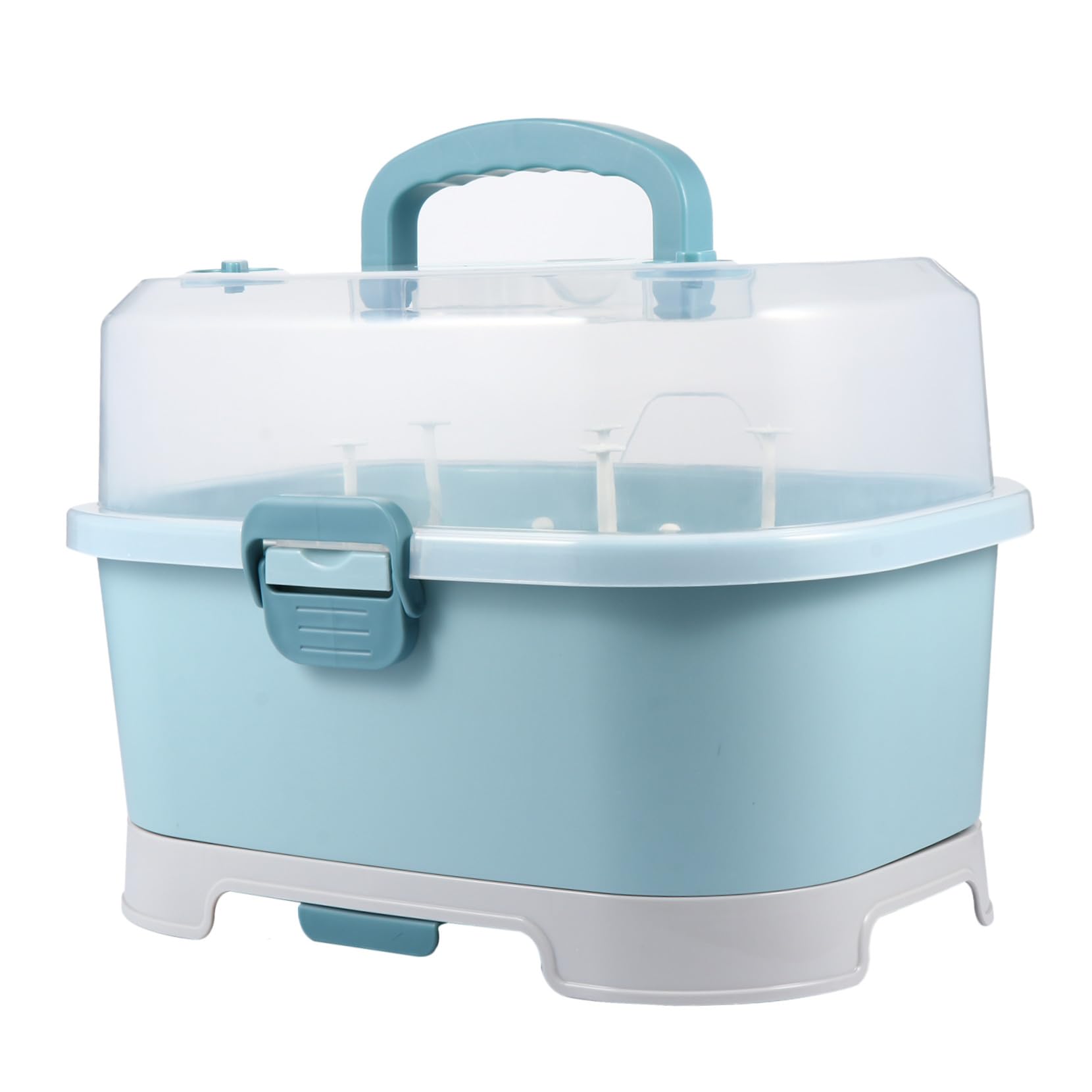 Aufbewahrungsbox für Babyflaschen, Groß, Pp, Blau, Tragbar