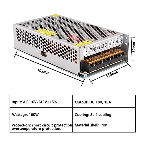 Transformer 18V 20A CA a CC convertidor de fuente de alimentación lineal de alta potencia 4
