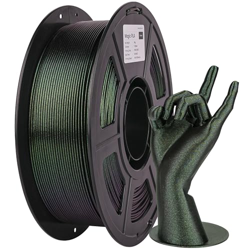 Image of Magic PLA 3D Printer Filament, Dimensional Accuracy /- 0.02 mm, 1 kg Spool, 1.75 mm (Green)