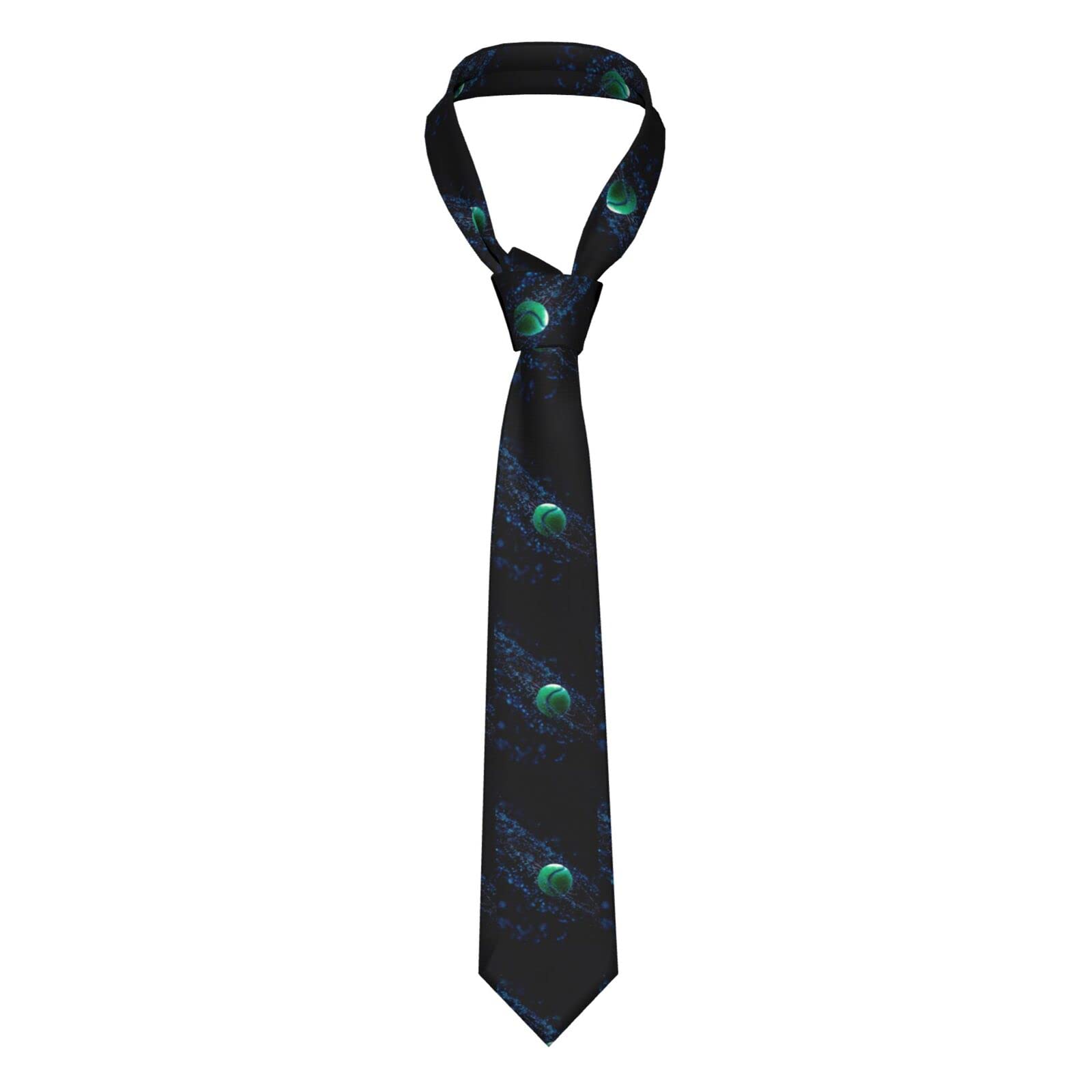 HAZURE Tennis Men'S Necktie,Formal Men Silk Ties,Adjustable Print Tie Business Wedding Party