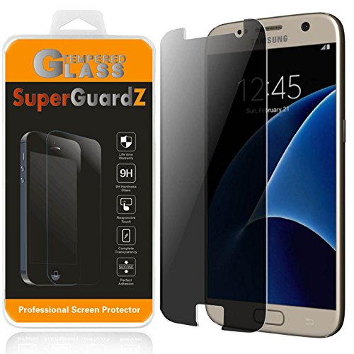 [2-Pack] for Samsung Galaxy S7 - SuperGuardZ Privacy Anti-Spy Tempered Glass Screen Protector, 9H, 0.3mm, 2.5D Round Edge, Anti-Scratch, Anti-Bubble
