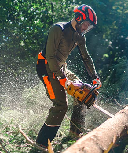 Foto von KOX Schnittschutzhose Mistral 3.0 Grün/Orange Gr. 58