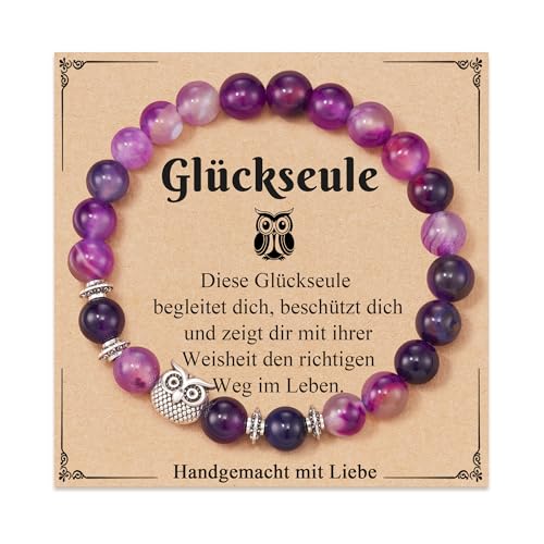 Eule Eulen Geschenke Glücksbringer, Valentinstagsgeschenk fur Sie Freundin Paare Frau Mama Beste Freundin Frauen Mädchen Damen Geburtstag...