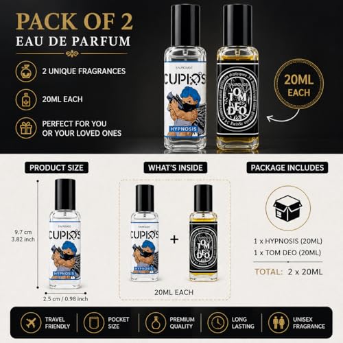 Image of EAUROUGE Cupid Hypnosis & Tam Dao Perfume Unisex 2x20ml | EDP