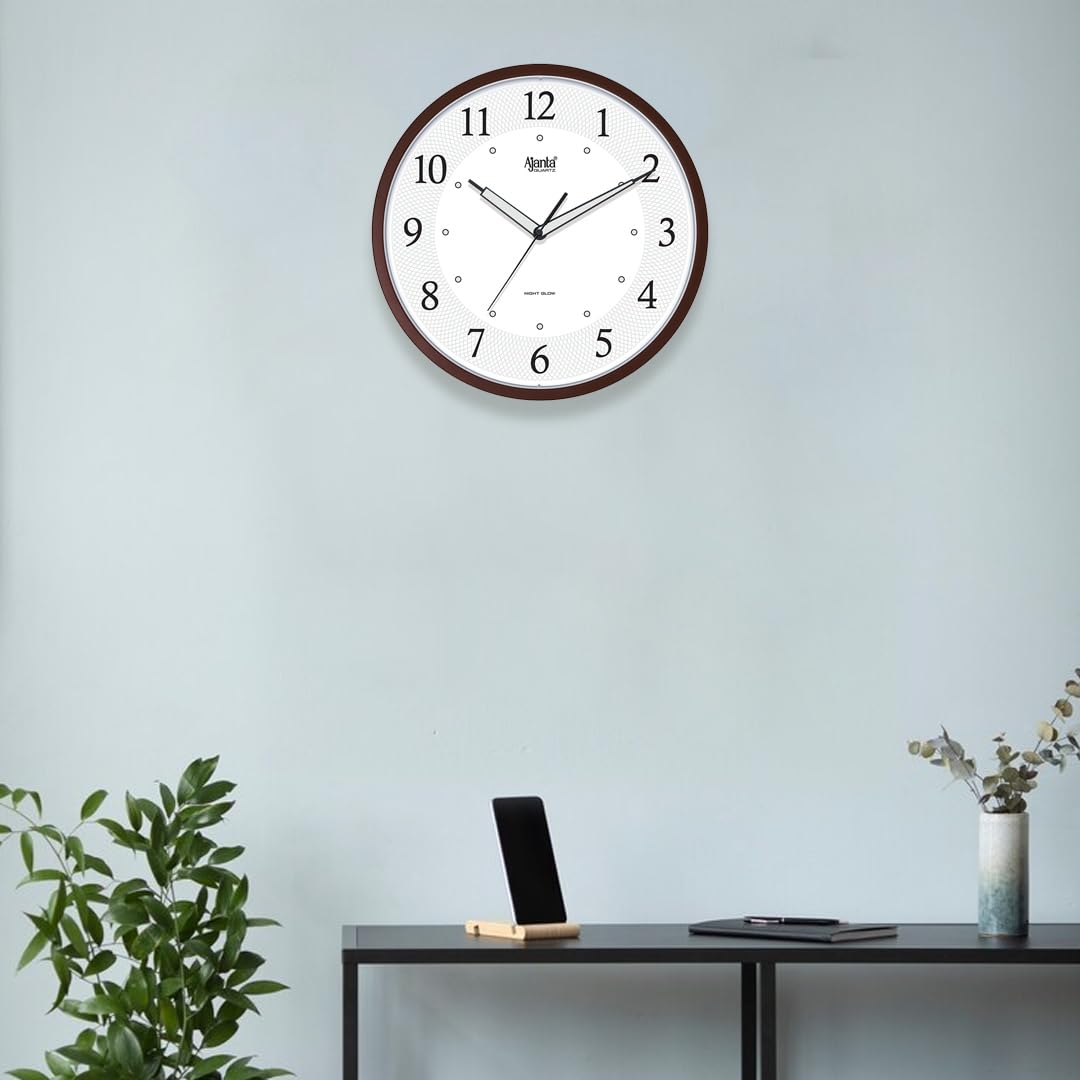 Ajanta Glowing Wall Clock - Night Glow & Radium Dial -4