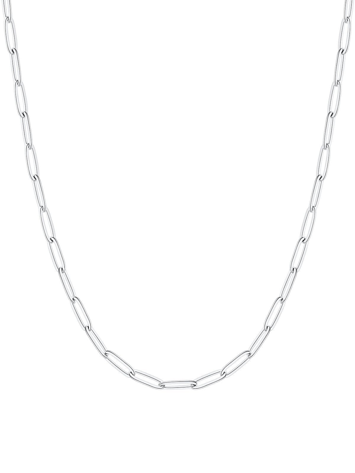 FOCALOOK Schlangenkette Schwarz Damen Herren Schlangen Halsk
