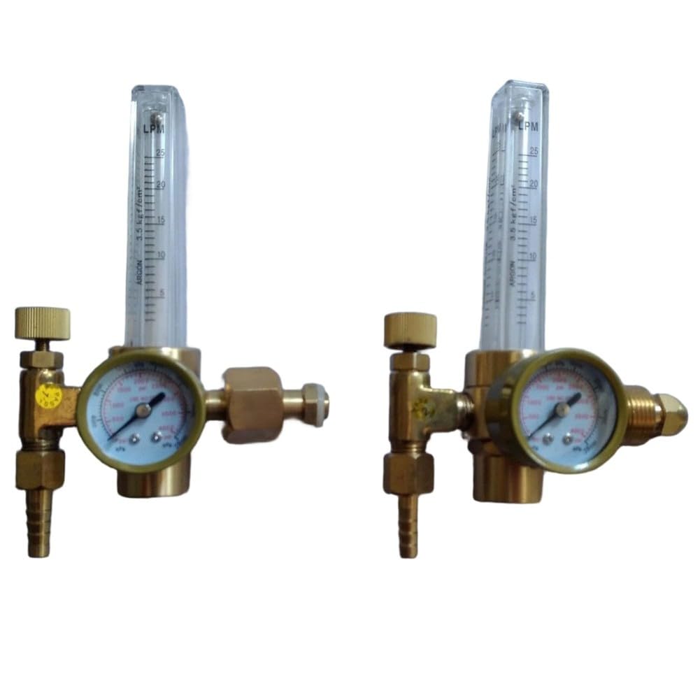 Regulator argonu w całości z miedzi, 04000 PSI, do spawania z precyzyjnym przepływomierzem