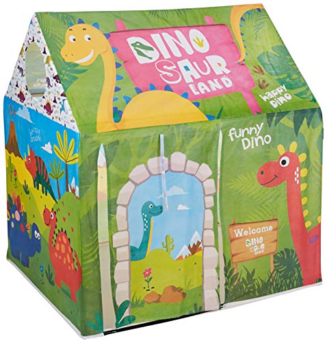 Amazon Brand – Jam & Honey Dinosaur Theme Tent for Kids, Multicolor