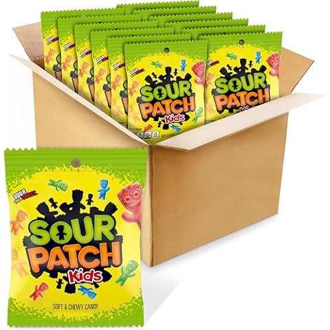 Sour Patch Kids Original Soft & Chewy Candy, 3.6oz (Pack of 12) Cover
