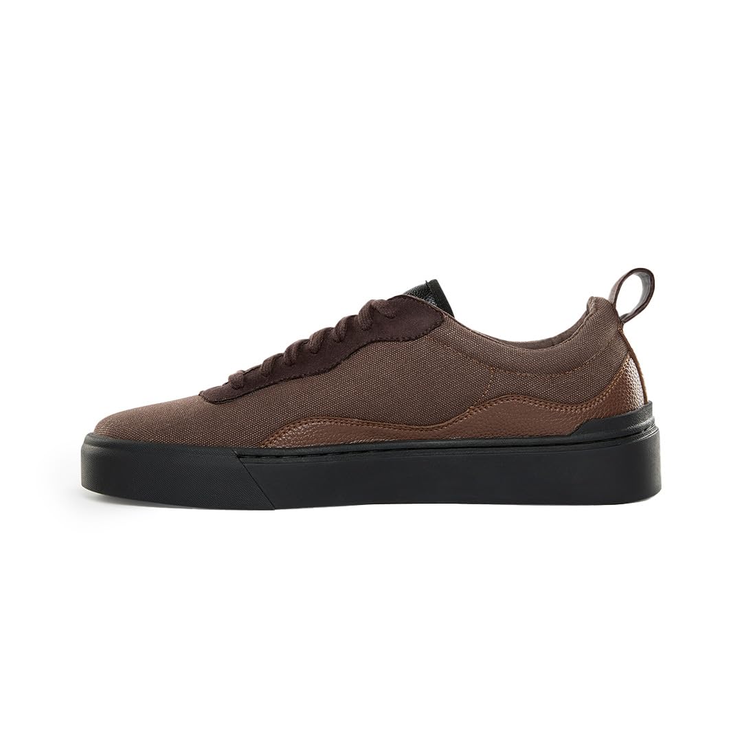LUDIC Enhanced Canvas Collection | EC Low - Cacao Brown & Black | Canvas Classic Casual Sneakers for Men & Women (B0D8PKJG4P) Amazon Price History, Amazon Price Tracker