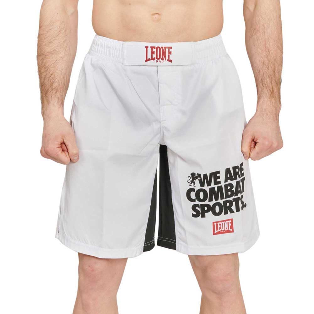 LEONE 1947 - MMA Shorts, Unisex MMA Shorts - Adult White