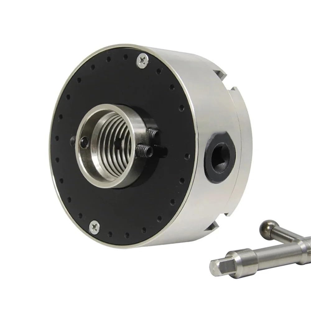 Juego de Mandril de Desplazamiento Cromado de 100 mm y 4" M33, 1" M18, Herramientas de carpintería, Accesorios de 4 mordazas autocentrantes para Madera (1 Pulgada x 8 TPI)