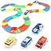 RACPNEL Track Cars Compatible with Most Tracks Light Up Replacement Car Toys, Glow in The Dark Car Tracks Accessories with 5 Flashing LED Lights, Best Gift for Boys and Girls ( 4 Pack )