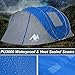 AYAMAYA Pop Up Tent 6 Person Easy Pop Up Tents for Camping with Vestibule, Double Layer Waterproof Instant Setup Popup Tent Big Family Camping Tents Beach Pop-up Tent Space for 2/3/4/5/6 People Man
