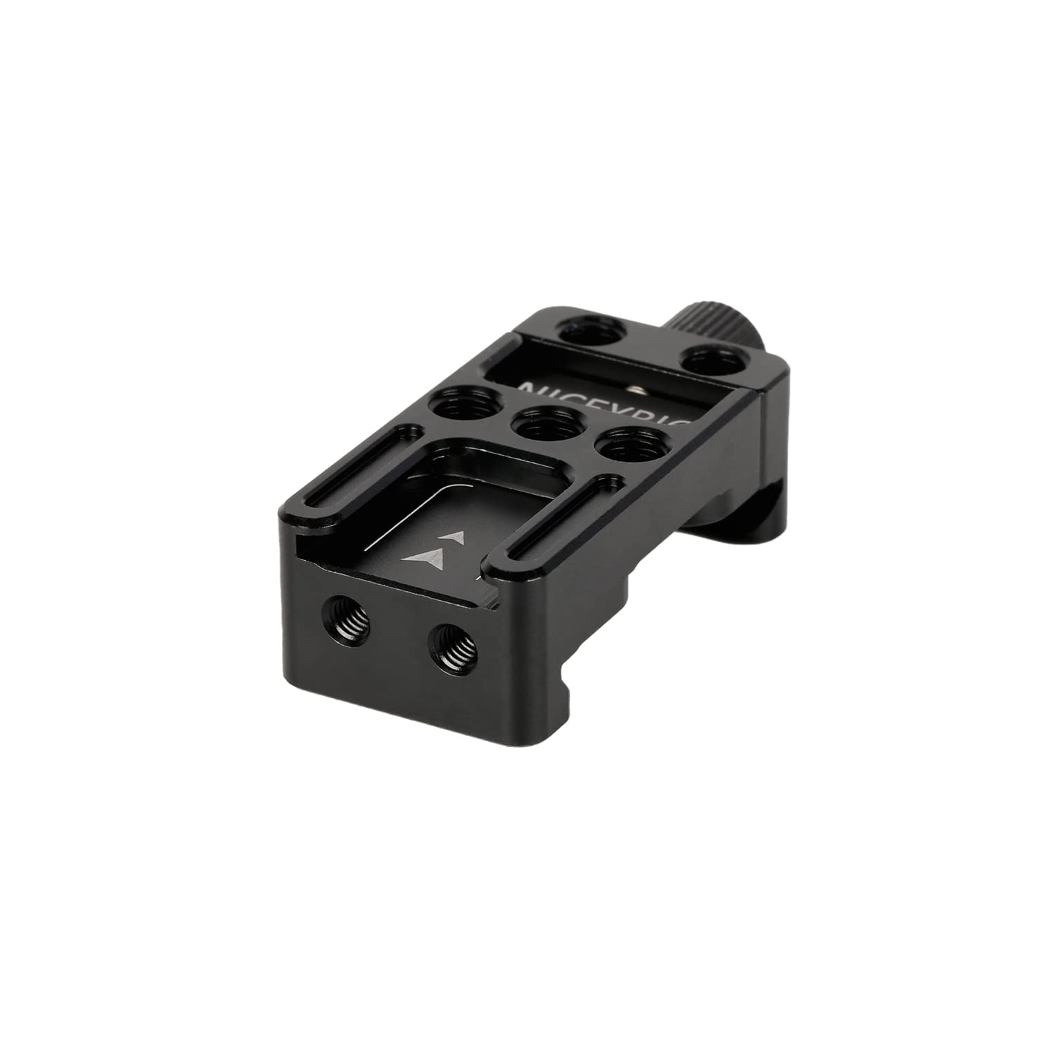 NICEYRIG Extension Quick Release Clamp for Arca-Swiss, with Multiple Mounting Threads Cold Shoe Bottom Plate Applicable for DJI Ronin SC/Mini Tripod/