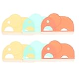 6pcs Glass Scraper Squeegee Set with Plastic Scrubbing Pads, Multi-Color Bathroom and Kitchen Cleaning Tools for Glass, Shower Doors, and Countertops