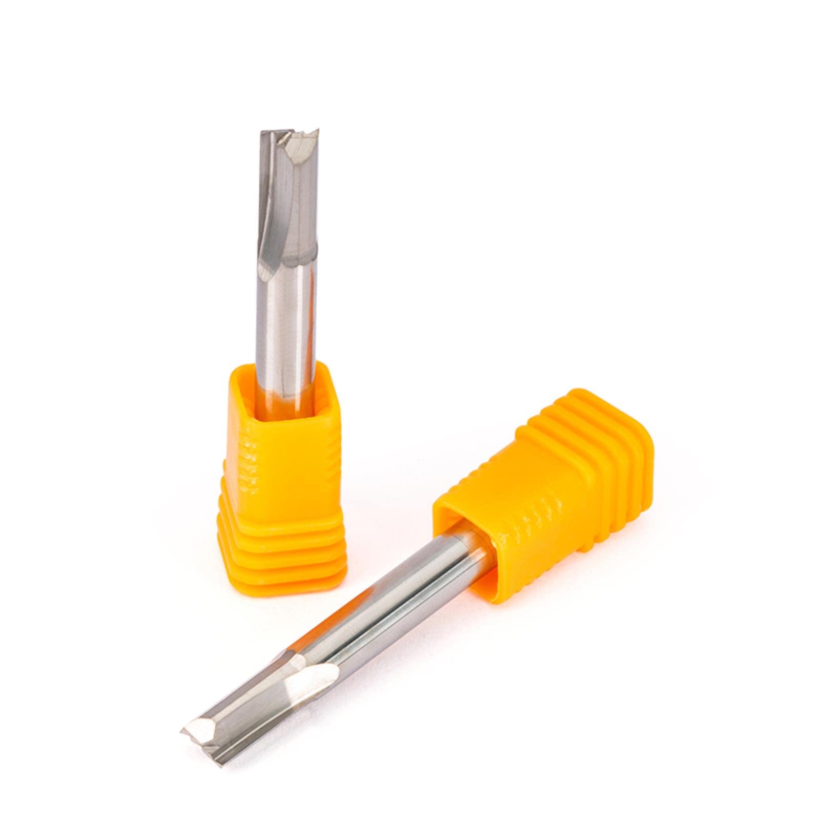 10 Stück Fräser SHK 6 mm CEL 12 mm Zwei Rillen gerade Fräser Bits für Holz CNC gerade Gravur Fräser Schaftfräser Werkzeuge