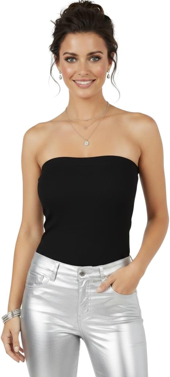 ToBeInStyle Women’s Gorgeous Summer Bodycon Hourglass Strapless Tube Top