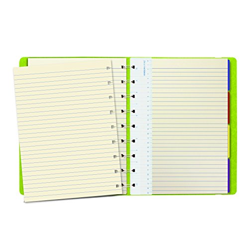 Carnet Filofax rechargeable aspect cuir élégant format 19x23cm