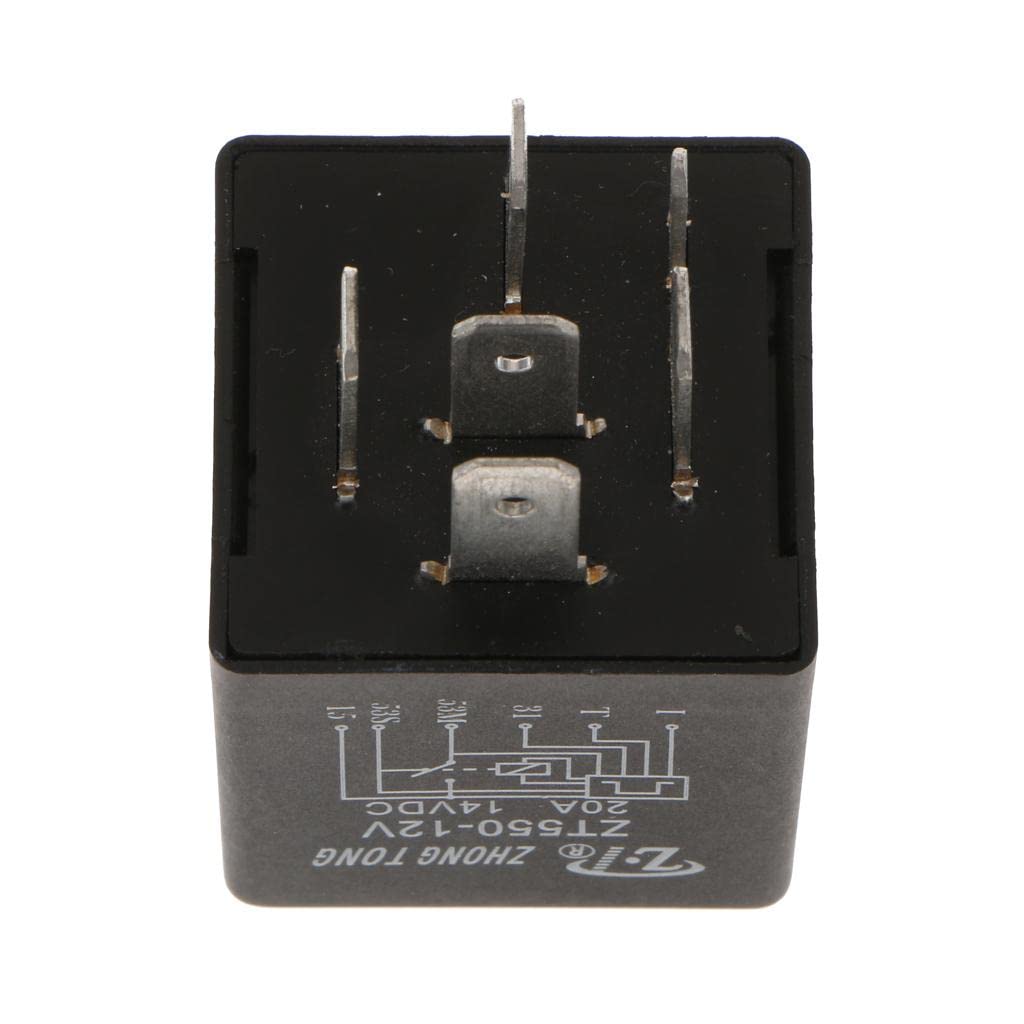 ZT603-DC12V 20A 6Pin 6P Windscreen Wiper Relay High Switching Capability Product size: 30 x 30 x 30mm/1.18 x 1.18 x 1.18inch-picture-10