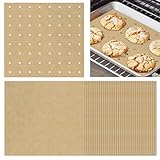 120 Pieces 9x11inch Unbleached Air Fryer Parchment Paper Liners,Non-stick Disposable Rectangle Baking Paper Compatible with Cuisinart,Breville,Gowise,Emeril Lagasse,Black and Decker Air Fryer