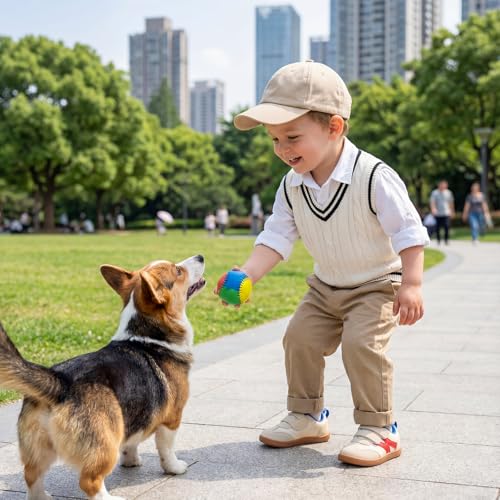 Image of STQ KIDS Toddler Shoes Wide Toe Box Barefoot Sneakers | Zero Drop, Soft Sole, Non Slip, Hook and Loop, Prechool Ready, Indoor Outdoor Play