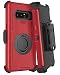 Samsung Note 8 Case, Galaxy Note 8 Case Belt Clip, Jwest Heavy Duty Shockproof Kickstand Full Body Rugged Bumper Hybrid Holster Protective Case for Samsung Galaxy Note 8 Red