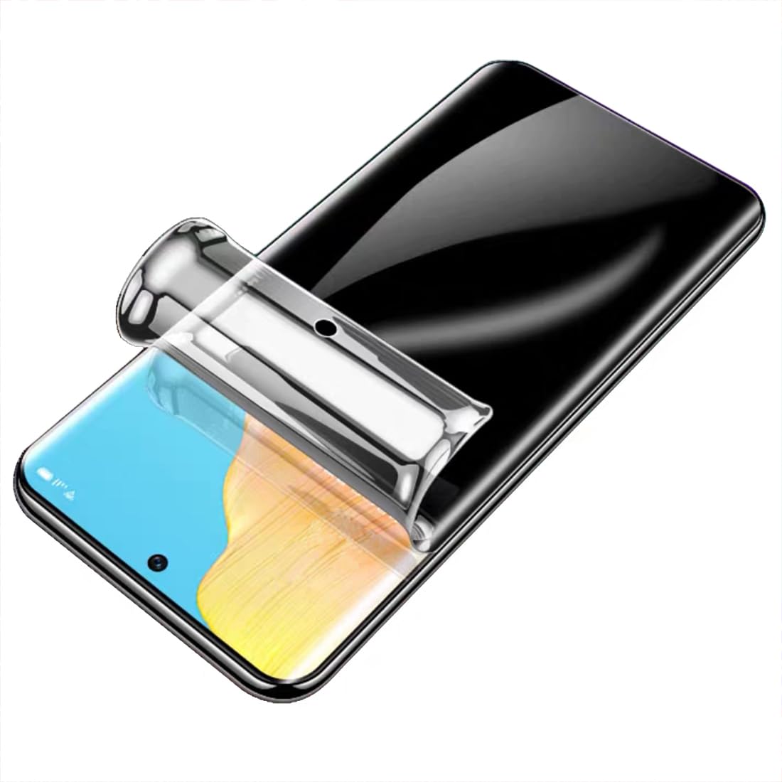 YiiLoxo Privacy Screen Protector Compatible with OnePlus 10T Anti-Spy Soft Protective Film [Not Tempered Glass][High-sensitivity][Face ID Unlock]