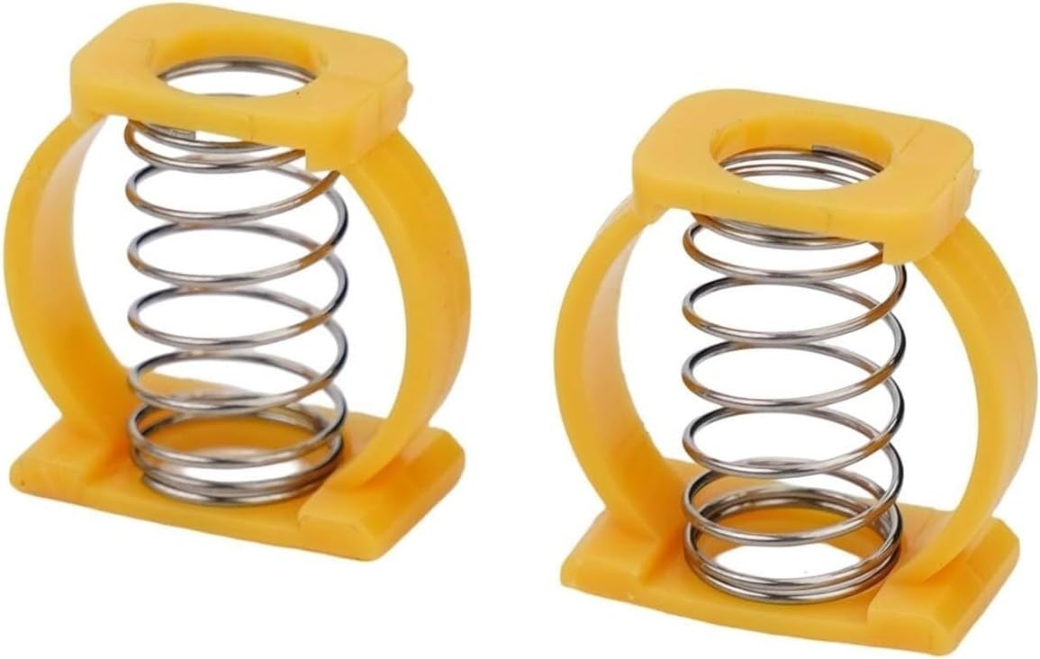 Upgraded Hinge Clip Spring - Folding Bike C-Buckle Replacement Parts, Lock Frame Connector(Amarillo)