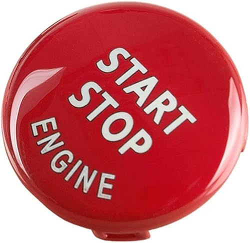 Miniatura 4 de CYCDIY Cubierta de botón de interruptor de motor para volante de color rojo brillante M para chasis E Serie 3 E90 E92 E93 M31 Series E81 E82 E87