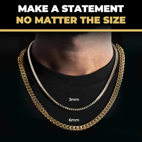 GLD Franco Chain Necklace for Men and Women - 18K - 3MM and 6MM4