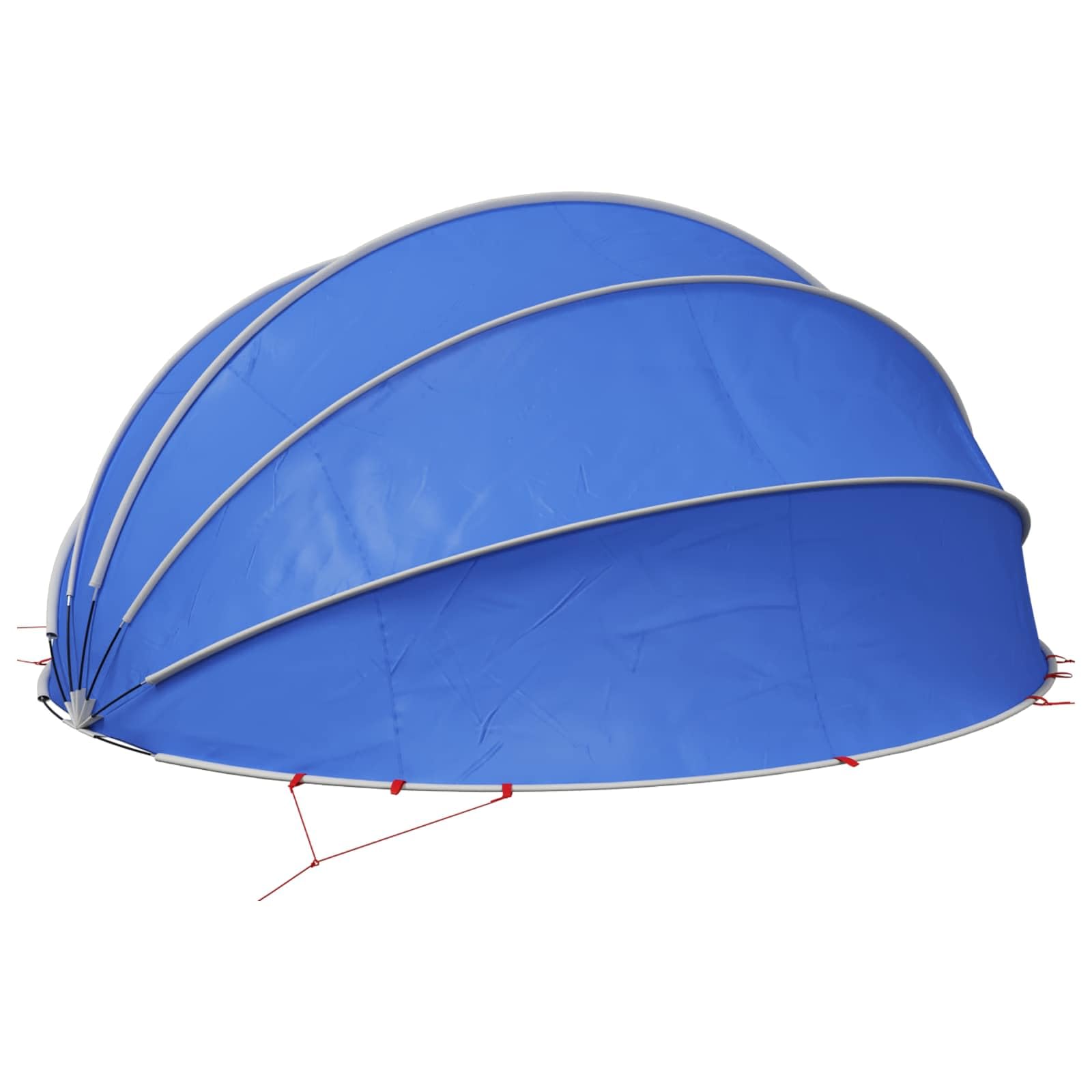 Dôme de piscine pliable vert 546 x 516 x 250 cm avec tendeurs pour réduire les pertes de chaleur et sac de transport, protection de piscine résistante aux UV
