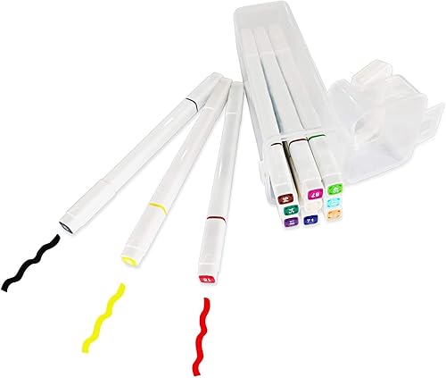 Rotuladores de punta doble, 12 colores, marcadores lavables, bolígrafos de dibujo para niños y adultos, marcadores de arte para colorear para