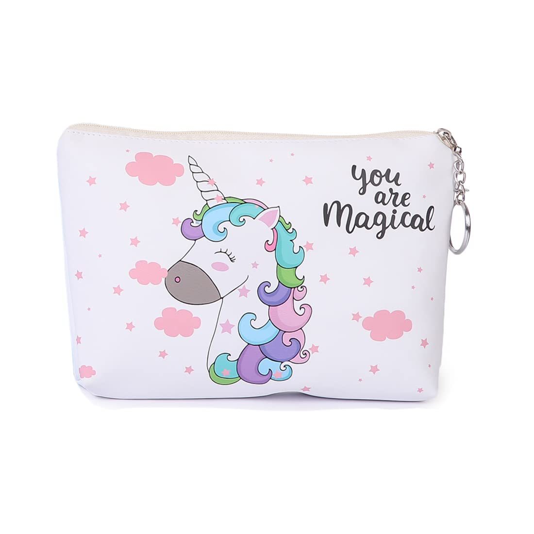 Pouches for Girls Unicorn Printed Pouch Travel Pouch for Women’s/Girl’s Zipper Closer Stationery Pouch Pencil Cases for Girls Unicorn Pouches Makeup Pouch, Pack of 1pc (White) (B0BMXQ2SP7) Amazon Price History, Amazon Price Tracker
