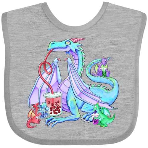 inktastic Bubble Tea Dragons Baby Bib