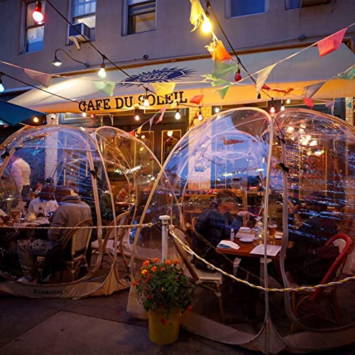 Alvantor Pop-Up-Bubble-Zelt, Instant Iglu-Zelt für 2 bis 3 Personen, Sichtschutzhaus für Terrasse, großer übergroßer Wetterschutz, Kälteschutz Campingzelt, 1,8 x 1,8 m, Beige – Bild 4