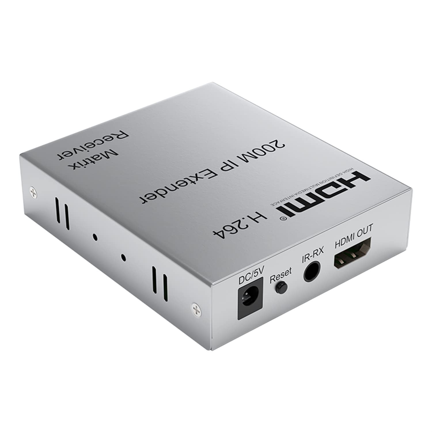 Extensor IP HDMI de 200M sobre UTP/STP CAT5e CAT6 RJ45 Ethernet LAN Cable de red Matriz extensora HDMI para PS3 PS4 PS5 PC a varios TV Protocolo TCP IP (RX)