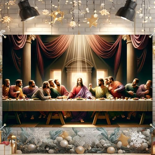 BlissYard Banner Escena de Nacimiento 71×43 Pulgadas miniatura 3