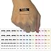 Hello My Name Is Label Tag Temporary Tattoo Water Resistant Fake Body Art Set Collection - White (One Sheet)