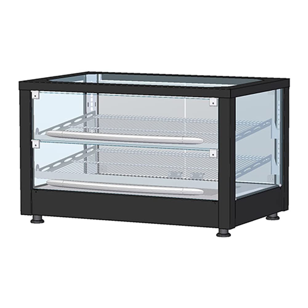 Equipex WD780B-2 30.5' Countertop Display Case and Food Warmer for Hot Foods, Two Tier, Stainless Steel, 120v, NSF