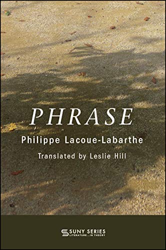 Phrase (SUNY series, Literature...in Theory)