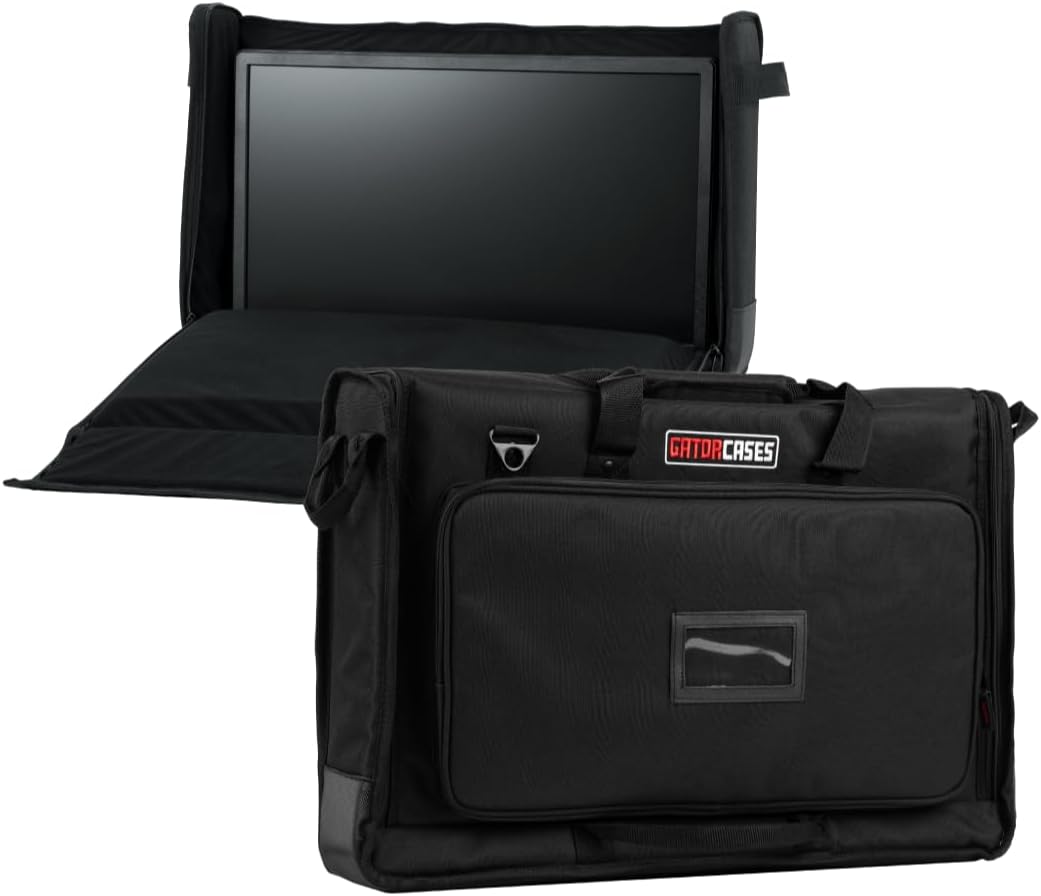Gator Cases Padded Nylon Carry Tote Bag for Transporting LCD Screens, Monitors and TVs Between 19" - 24"; (G-LCD-TOTE-SM)