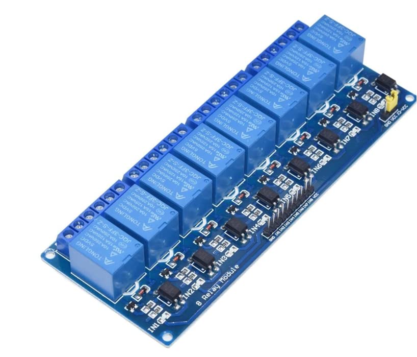 RedTagCanada 8 Channel DC 5V Relay Module with Optocoupler for Arduino for UNO R3 MEGA 2560 1280 DSP ARM PIC AVR STM32 for Raspberry Pi