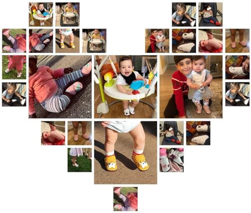 Image of HsdsBebe Baby Boys Girls Pu Leather Hard Bottom Walking Sneakers Toddler Rubber Sole First Walkers Infant Cartoon Slippers Crib Shoes