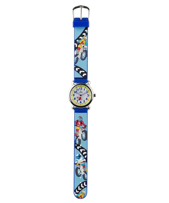 Horo(Imported) Analog Blue 3D-Strap Alloy Round Kids Watch 3.3x2.5x0.6cm
